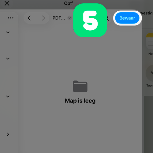 Stap 5: Tik op Bewaar